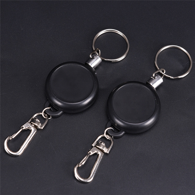 Conventional Reel - Porte-badge rétractable avec cordon en acier,